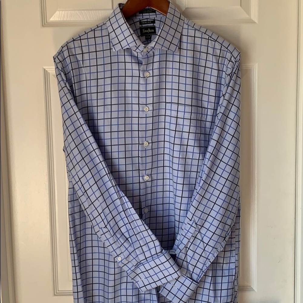 Neuman Marcus 80’s Two Ply Cotton Dress Shirt